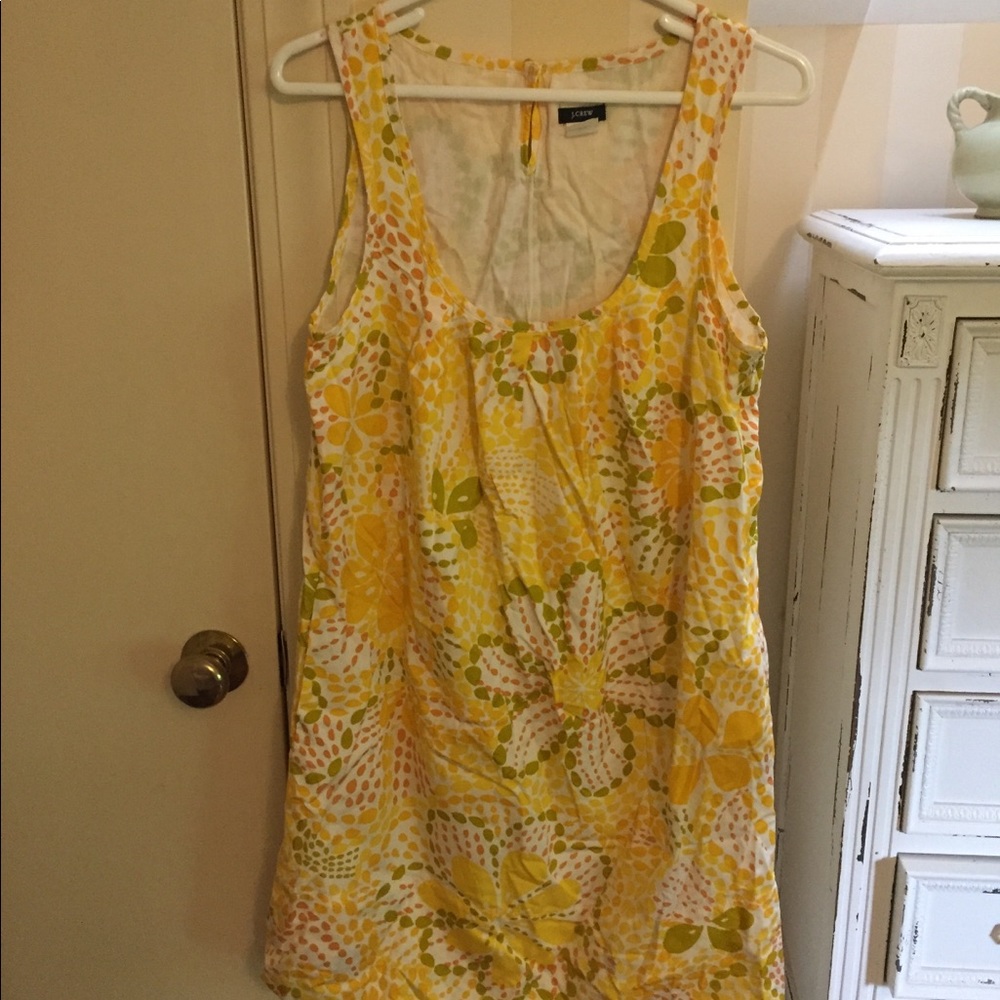 JCrew size 6 yellow shift dress